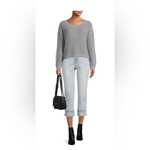 Time & Tru High Rise Jean Crops Light Vintage